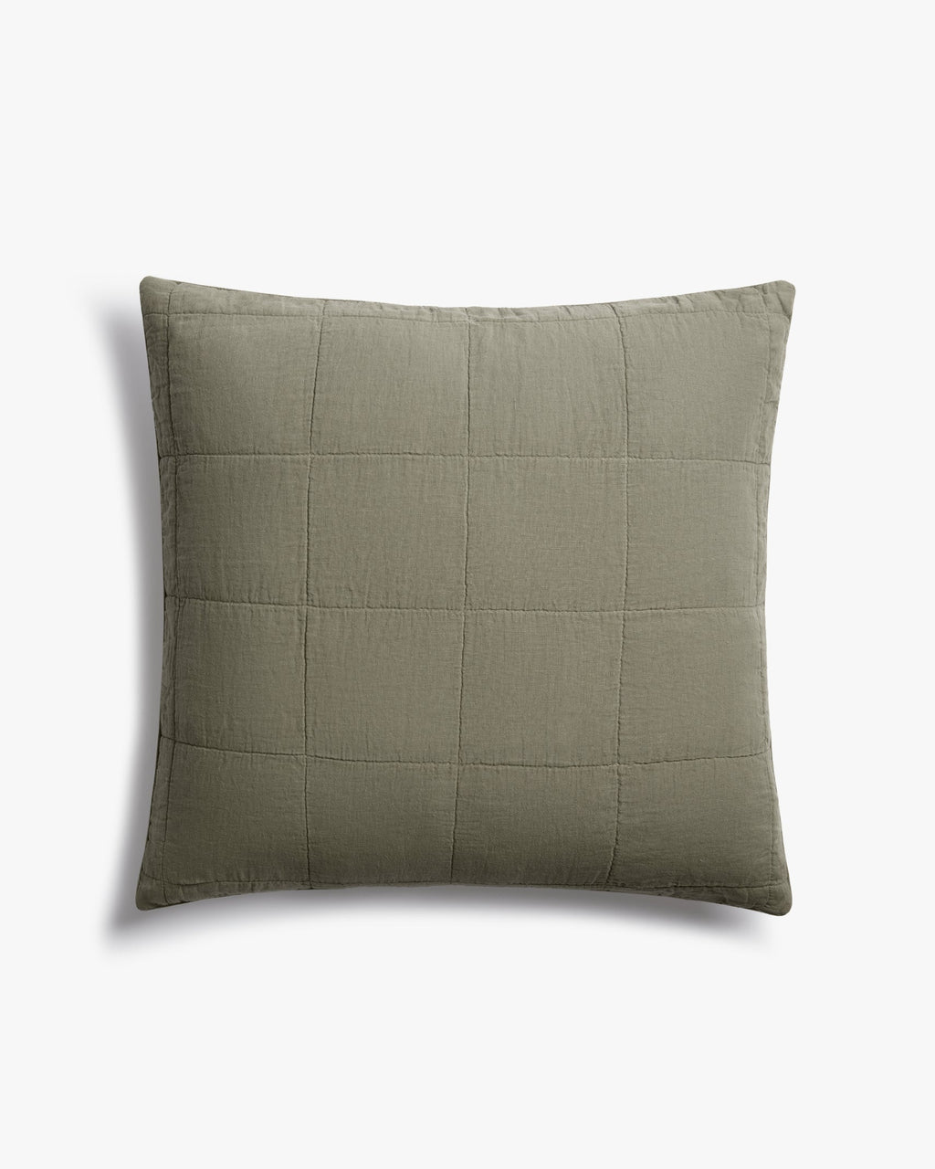 Linen Box Quilted Euro Sham