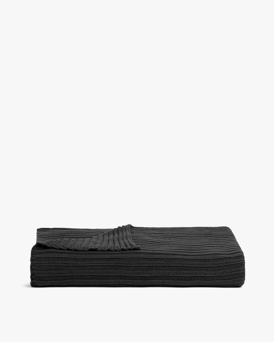 Oversized Rib Knit Throw