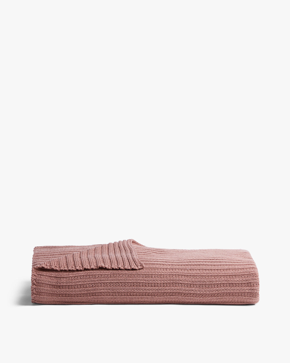 Oversized Rib Knit Throw